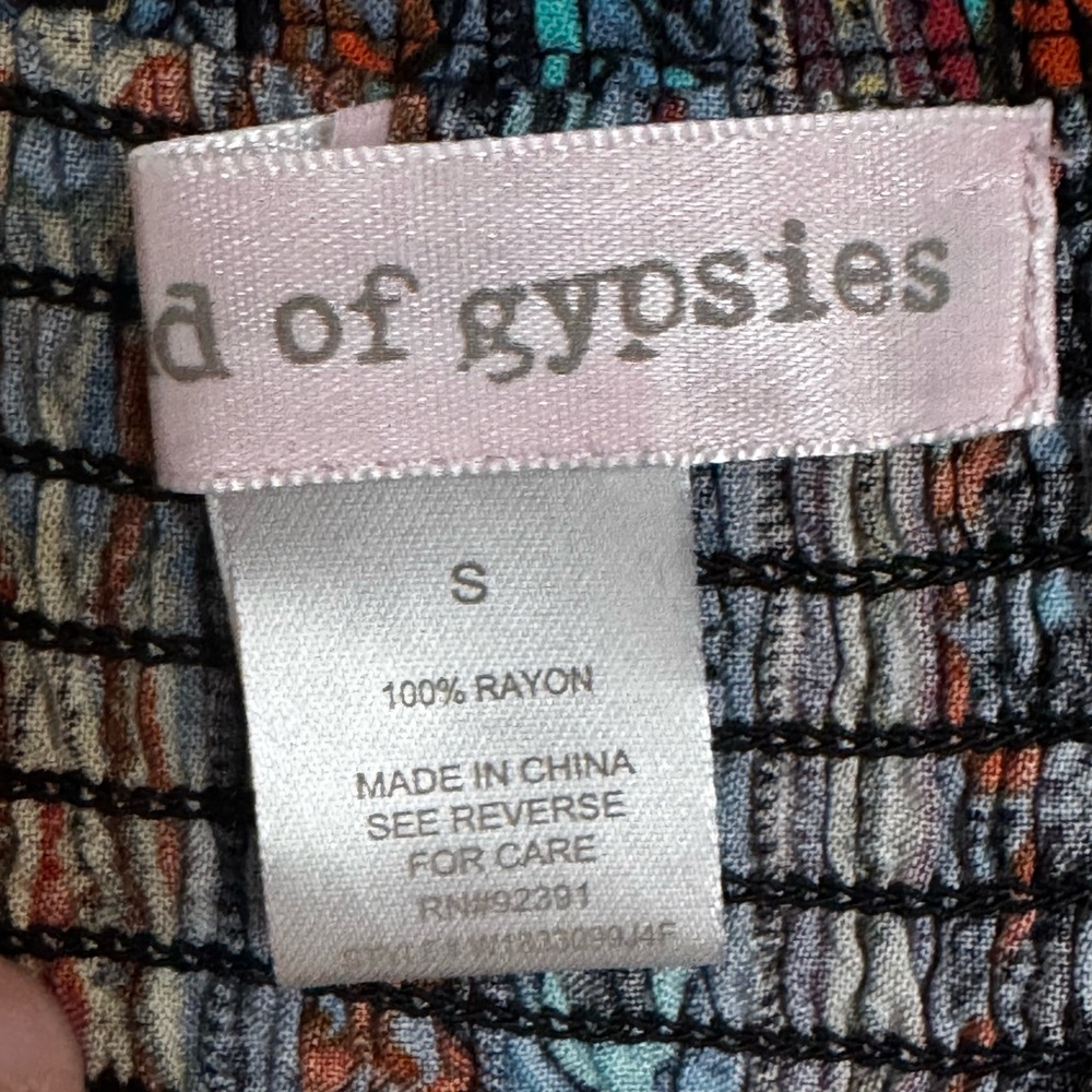 Band of Gypsies Multicolor Boho Long Sleeve Dress - Picture 4 of 7